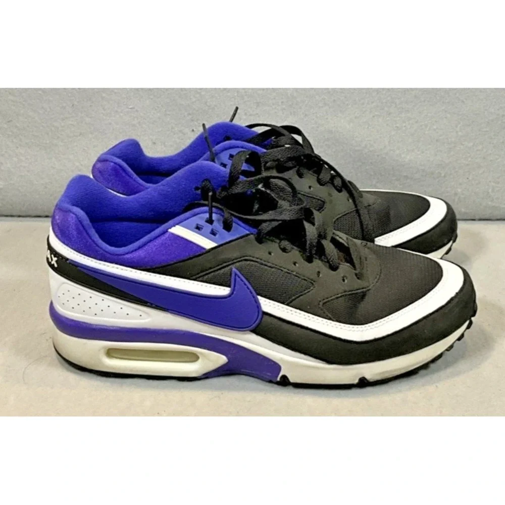 2015 Nike Air Max BW Ultra Black Purple White Shoes Mens Size 10.5 819522-051